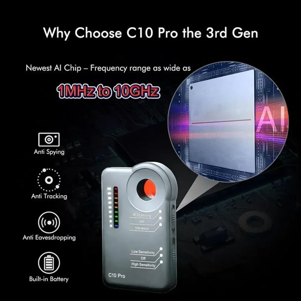 New Camera Detector Professional Bug RF Detector